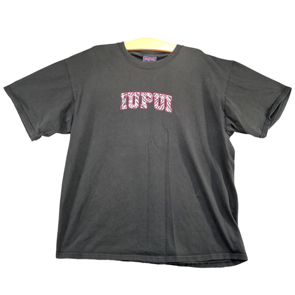 JanSport Men's IUPUI T-Shirt Black Size XL Short Sleeve Crew Neck Vintage - Picture 1 of 12
